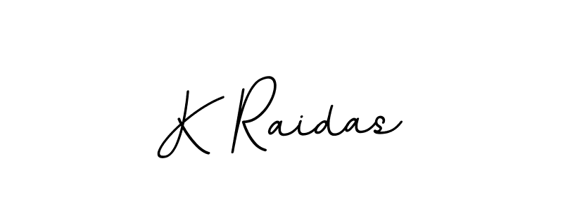 The best way (BallpointsItalic-DORy9) to make a short signature is to pick only two or three words in your name. The name K Raidas include a total of six letters. For converting this name. K Raidas signature style 11 images and pictures png
