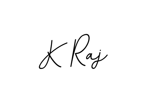 Make a beautiful signature design for name K Raj. With this signature (BallpointsItalic-DORy9) style, you can create a handwritten signature for free. K Raj signature style 11 images and pictures png