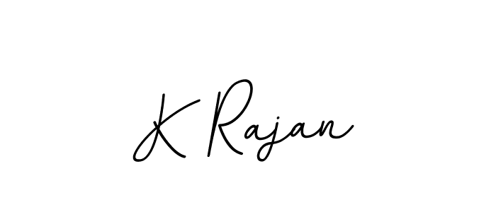 This is the best signature style for the K Rajan name. Also you like these signature font (BallpointsItalic-DORy9). Mix name signature. K Rajan signature style 11 images and pictures png