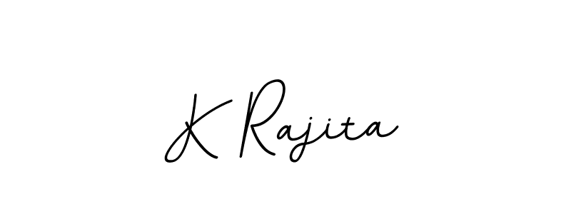 How to make K Rajita signature? BallpointsItalic-DORy9 is a professional autograph style. Create handwritten signature for K Rajita name. K Rajita signature style 11 images and pictures png