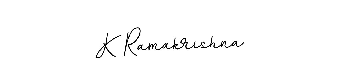 Create a beautiful signature design for name K Ramakrishna. With this signature (BallpointsItalic-DORy9) fonts, you can make a handwritten signature for free. K Ramakrishna signature style 11 images and pictures png