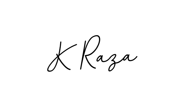 Use a signature maker to create a handwritten signature online. With this signature software, you can design (BallpointsItalic-DORy9) your own signature for name K Raza. K Raza signature style 11 images and pictures png