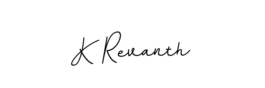 This is the best signature style for the K Revanth name. Also you like these signature font (BallpointsItalic-DORy9). Mix name signature. K Revanth signature style 11 images and pictures png