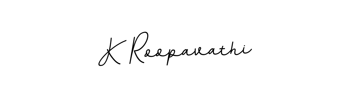 It looks lik you need a new signature style for name K Roopavathi. Design unique handwritten (BallpointsItalic-DORy9) signature with our free signature maker in just a few clicks. K Roopavathi signature style 11 images and pictures png