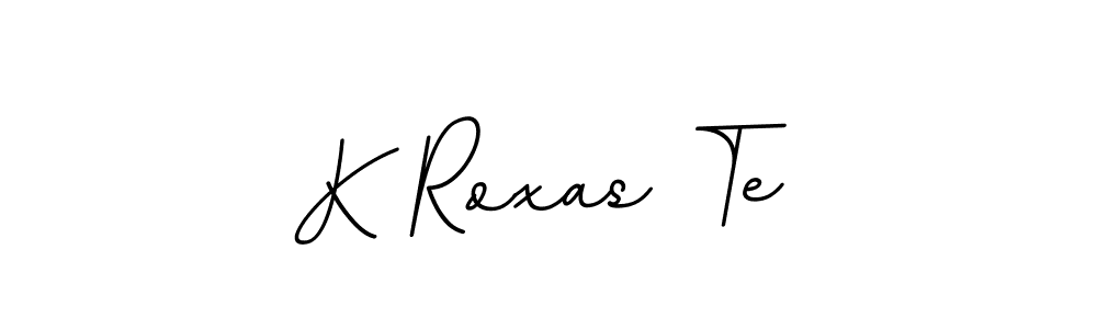 How to make K Roxas Te name signature. Use BallpointsItalic-DORy9 style for creating short signs online. This is the latest handwritten sign. K Roxas Te signature style 11 images and pictures png