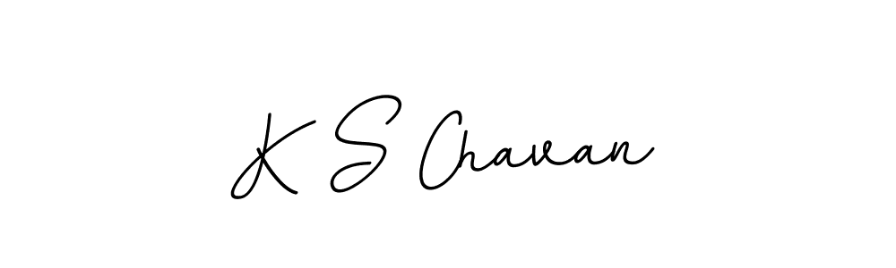 Design your own signature with our free online signature maker. With this signature software, you can create a handwritten (BallpointsItalic-DORy9) signature for name K S Chavan. K S Chavan signature style 11 images and pictures png