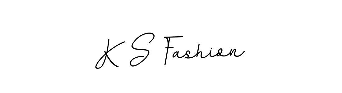 Create a beautiful signature design for name K S Fashion. With this signature (BallpointsItalic-DORy9) fonts, you can make a handwritten signature for free. K S Fashion signature style 11 images and pictures png