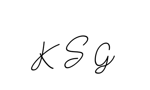 Design your own signature with our free online signature maker. With this signature software, you can create a handwritten (BallpointsItalic-DORy9) signature for name K S G. K S G signature style 11 images and pictures png