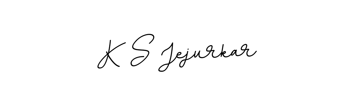 if you are searching for the best signature style for your name K S Jejurkar. so please give up your signature search. here we have designed multiple signature styles  using BallpointsItalic-DORy9. K S Jejurkar signature style 11 images and pictures png