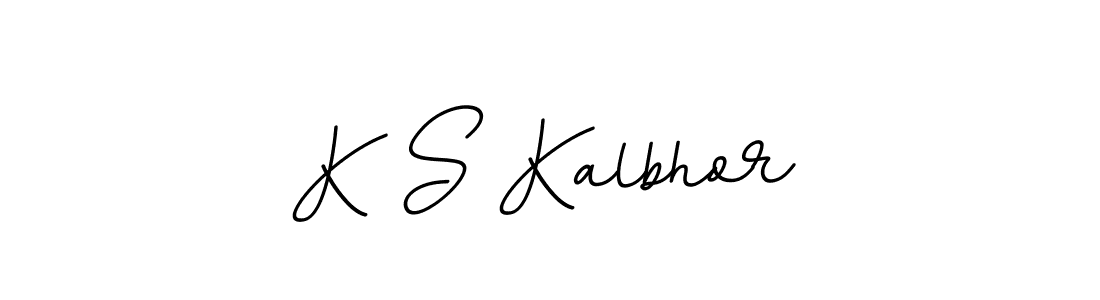 The best way (BallpointsItalic-DORy9) to make a short signature is to pick only two or three words in your name. The name K S Kalbhor include a total of six letters. For converting this name. K S Kalbhor signature style 11 images and pictures png