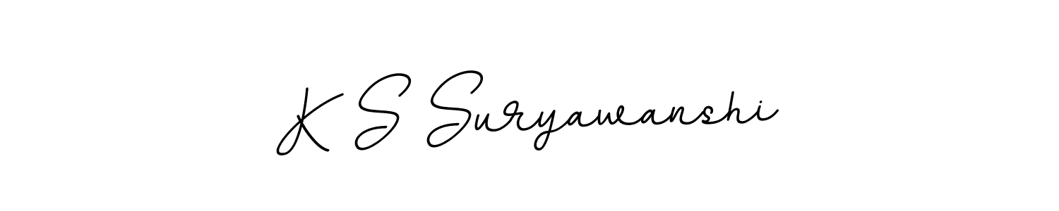 if you are searching for the best signature style for your name K S Suryawanshi. so please give up your signature search. here we have designed multiple signature styles  using BallpointsItalic-DORy9. K S Suryawanshi signature style 11 images and pictures png