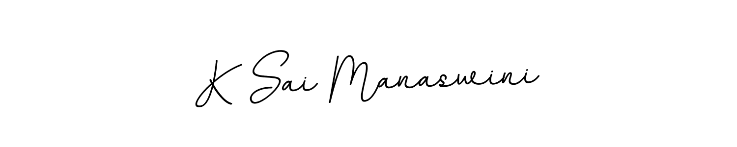 BallpointsItalic-DORy9 is a professional signature style that is perfect for those who want to add a touch of class to their signature. It is also a great choice for those who want to make their signature more unique. Get K Sai Manaswini name to fancy signature for free. K Sai Manaswini signature style 11 images and pictures png