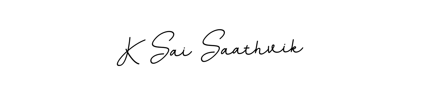 Similarly BallpointsItalic-DORy9 is the best handwritten signature design. Signature creator online .You can use it as an online autograph creator for name K Sai Saathvik. K Sai Saathvik signature style 11 images and pictures png