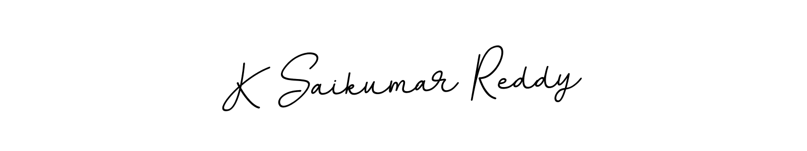 Make a beautiful signature design for name K Saikumar Reddy. With this signature (BallpointsItalic-DORy9) style, you can create a handwritten signature for free. K Saikumar Reddy signature style 11 images and pictures png