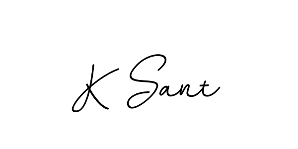 It looks lik you need a new signature style for name K Sant. Design unique handwritten (BallpointsItalic-DORy9) signature with our free signature maker in just a few clicks. K Sant signature style 11 images and pictures png