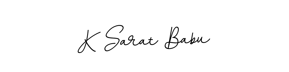 How to make K Sarat Babu name signature. Use BallpointsItalic-DORy9 style for creating short signs online. This is the latest handwritten sign. K Sarat Babu signature style 11 images and pictures png