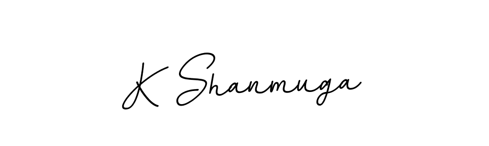 Create a beautiful signature design for name K Shanmuga. With this signature (BallpointsItalic-DORy9) fonts, you can make a handwritten signature for free. K Shanmuga signature style 11 images and pictures png