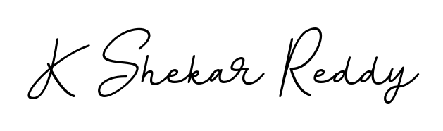 The BallpointsItalic-DORy9 typeface gives name K Shekar Reddy a refined look. Suitable for certificates, diplomas, and official verification. K Shekar Reddy signature style 11 images and pictures png