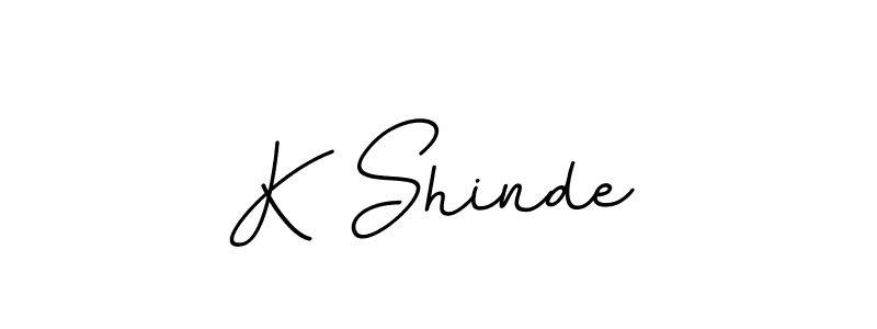 You should practise on your own different ways (BallpointsItalic-DORy9) to write your name (K Shinde) in signature. don't let someone else do it for you. K Shinde signature style 11 images and pictures png