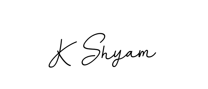 if you are searching for the best signature style for your name K Shyam. so please give up your signature search. here we have designed multiple signature styles  using BallpointsItalic-DORy9. K Shyam signature style 11 images and pictures png