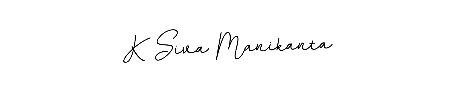 You should practise on your own different ways (BallpointsItalic-DORy9) to write your name (K Siva Manikanta) in signature. don't let someone else do it for you. K Siva Manikanta signature style 11 images and pictures png