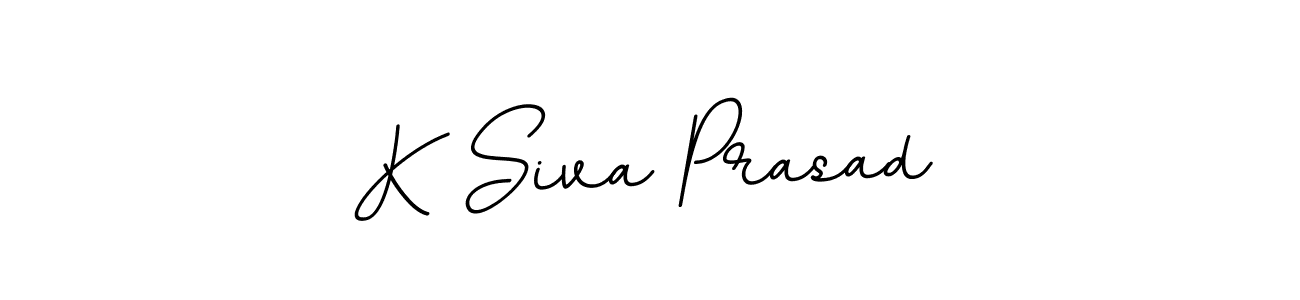 Make a beautiful signature design for name K Siva Prasad. With this signature (BallpointsItalic-DORy9) style, you can create a handwritten signature for free. K Siva Prasad signature style 11 images and pictures png