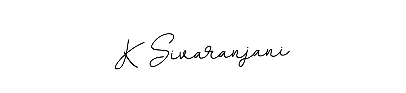 The best way (BallpointsItalic-DORy9) to make a short signature is to pick only two or three words in your name. The name K Sivaranjani include a total of six letters. For converting this name. K Sivaranjani signature style 11 images and pictures png