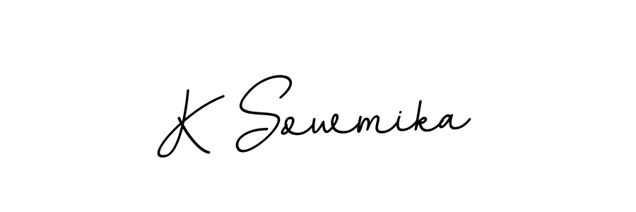 The best way (BallpointsItalic-DORy9) to make a short signature is to pick only two or three words in your name. The name K Sowmika include a total of six letters. For converting this name. K Sowmika signature style 11 images and pictures png