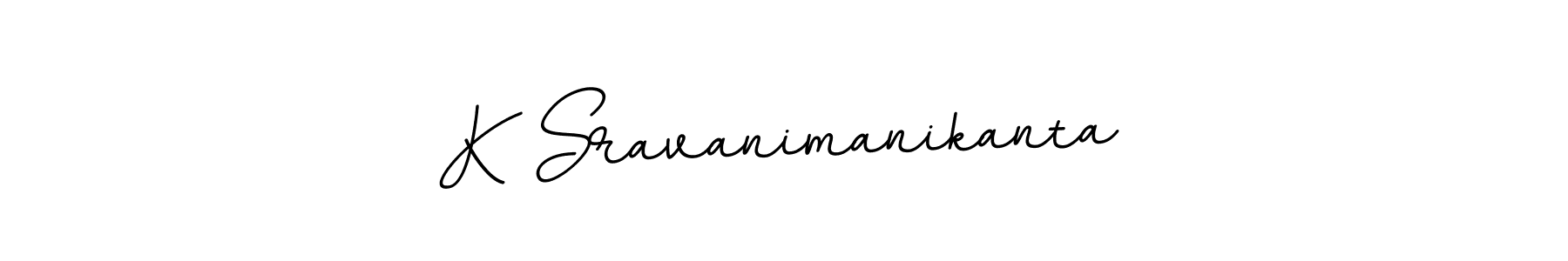 This is the best signature style for the K Sravanimanikanta name. Also you like these signature font (BallpointsItalic-DORy9). Mix name signature. K Sravanimanikanta signature style 11 images and pictures png