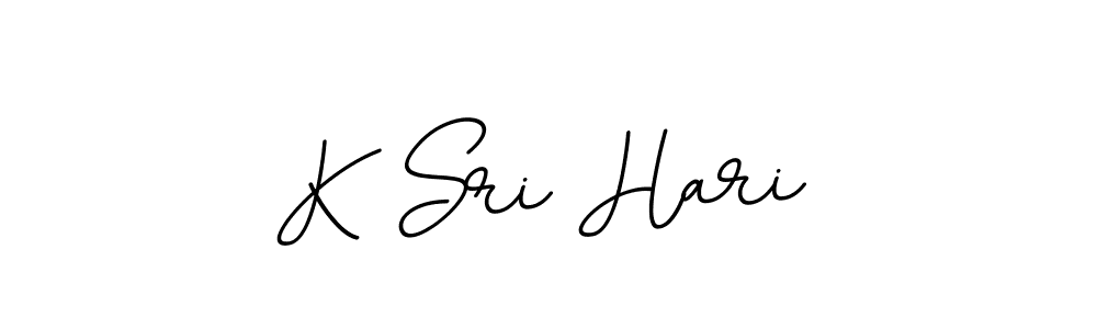 Make a beautiful signature design for name K Sri Hari. With this signature (BallpointsItalic-DORy9) style, you can create a handwritten signature for free. K Sri Hari signature style 11 images and pictures png