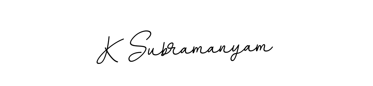 Make a beautiful signature design for name K Subramanyam. Use this online signature maker to create a handwritten signature for free. K Subramanyam signature style 11 images and pictures png