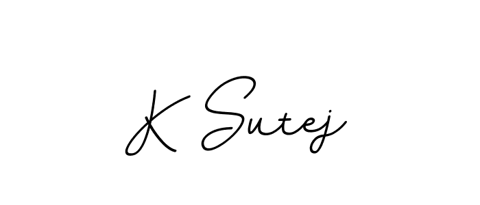 BallpointsItalic-DORy9 is a professional signature style that is perfect for those who want to add a touch of class to their signature. It is also a great choice for those who want to make their signature more unique. Get K Sutej name to fancy signature for free. K Sutej signature style 11 images and pictures png