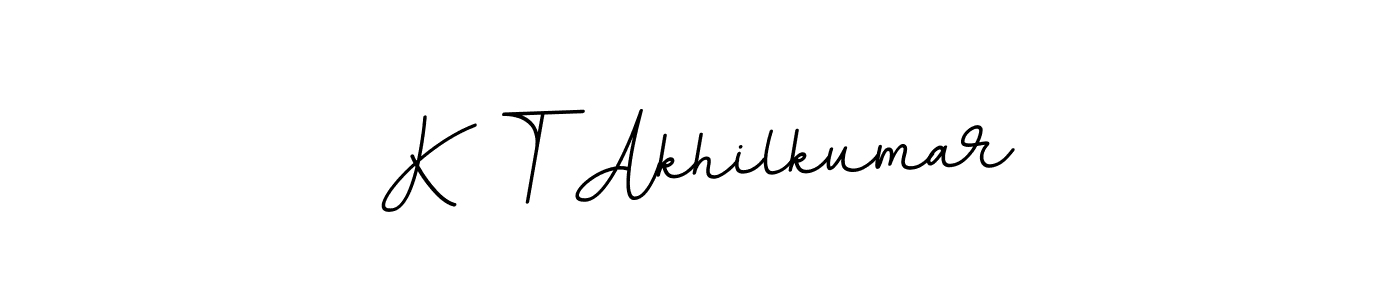 if you are searching for the best signature style for your name K T Akhilkumar. so please give up your signature search. here we have designed multiple signature styles  using BallpointsItalic-DORy9. K T Akhilkumar signature style 11 images and pictures png
