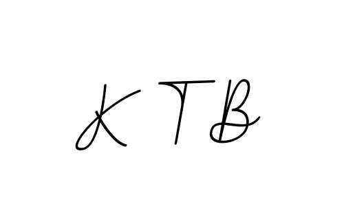 It looks lik you need a new signature style for name K T B. Design unique handwritten (BallpointsItalic-DORy9) signature with our free signature maker in just a few clicks. K T B signature style 11 images and pictures png