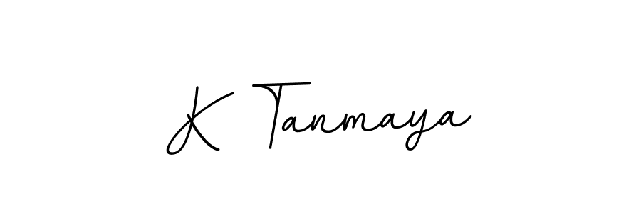 Also we have K Tanmaya name is the best signature style. Create professional handwritten signature collection using BallpointsItalic-DORy9 autograph style. K Tanmaya signature style 11 images and pictures png