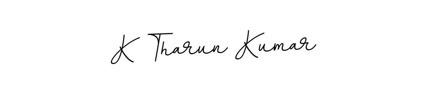 How to make K Tharun Kumar signature? BallpointsItalic-DORy9 is a professional autograph style. Create handwritten signature for K Tharun Kumar name. K Tharun Kumar signature style 11 images and pictures png