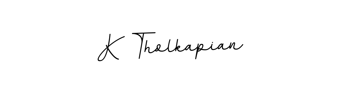 This is the best signature style for the K Tholkapian name. Also you like these signature font (BallpointsItalic-DORy9). Mix name signature. K Tholkapian signature style 11 images and pictures png