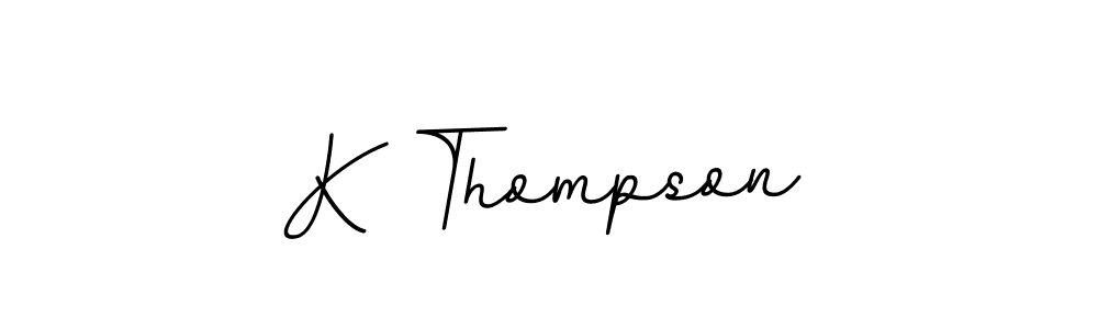 How to make K Thompson signature? BallpointsItalic-DORy9 is a professional autograph style. Create handwritten signature for K Thompson name. K Thompson signature style 11 images and pictures png