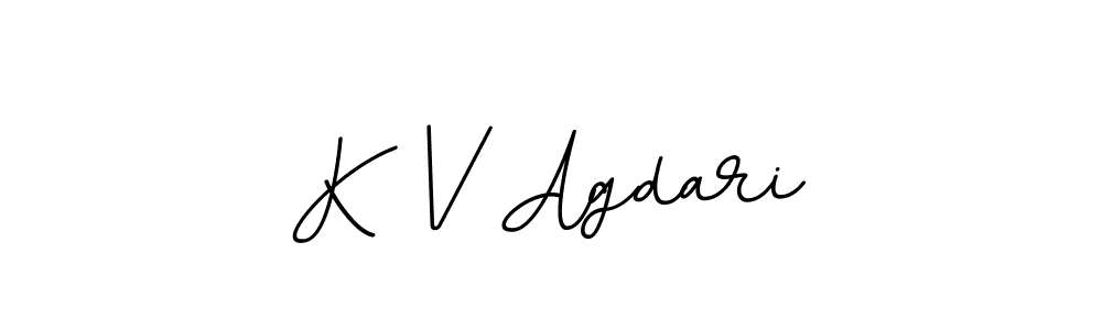 BallpointsItalic-DORy9 is a professional signature style that is perfect for those who want to add a touch of class to their signature. It is also a great choice for those who want to make their signature more unique. Get K V Agdari name to fancy signature for free. K V Agdari signature style 11 images and pictures png