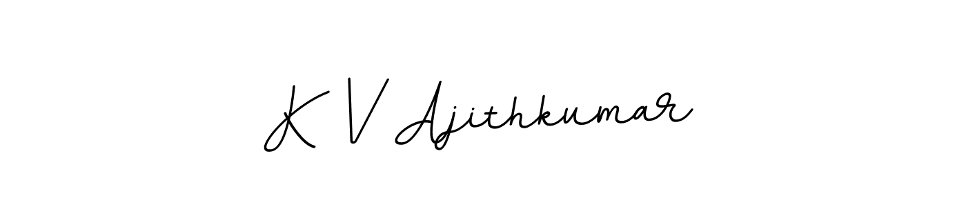 Also You can easily find your signature by using the search form. We will create K V Ajithkumar name handwritten signature images for you free of cost using BallpointsItalic-DORy9 sign style. K V Ajithkumar signature style 11 images and pictures png