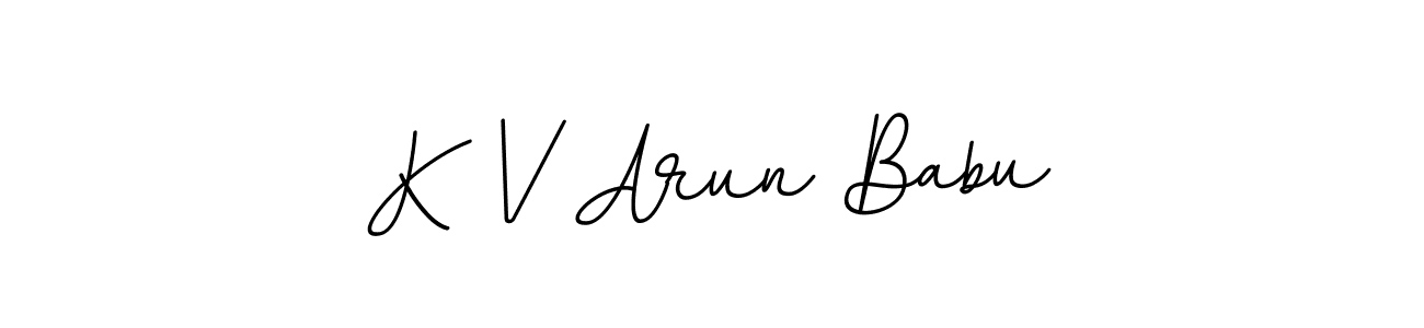 Also You can easily find your signature by using the search form. We will create K V Arun Babu name handwritten signature images for you free of cost using BallpointsItalic-DORy9 sign style. K V Arun Babu signature style 11 images and pictures png