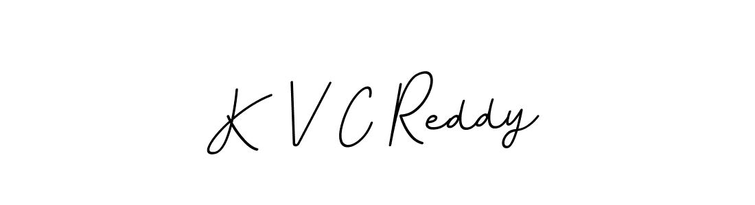 Also we have K V C Reddy name is the best signature style. Create professional handwritten signature collection using BallpointsItalic-DORy9 autograph style. K V C Reddy signature style 11 images and pictures png