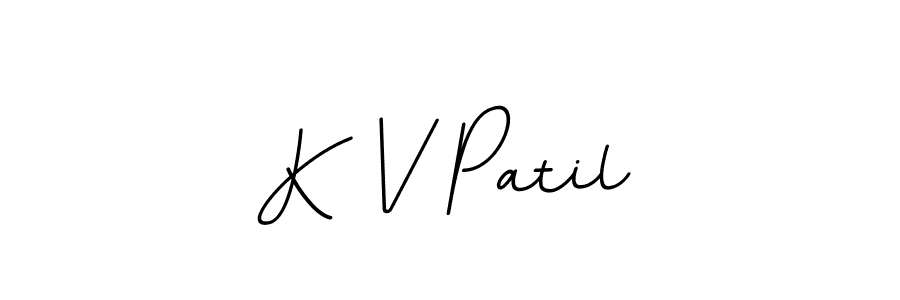 This is the best signature style for the K V Patil name. Also you like these signature font (BallpointsItalic-DORy9). Mix name signature. K V Patil signature style 11 images and pictures png