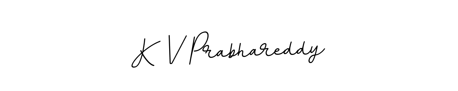 This is the best signature style for the K V Prabhareddy name. Also you like these signature font (BallpointsItalic-DORy9). Mix name signature. K V Prabhareddy signature style 11 images and pictures png
