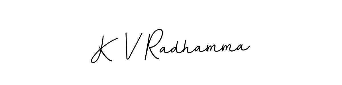 This is the best signature style for the K V Radhamma name. Also you like these signature font (BallpointsItalic-DORy9). Mix name signature. K V Radhamma signature style 11 images and pictures png