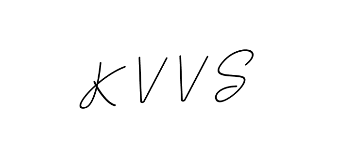 How to make K V V S name signature. Use BallpointsItalic-DORy9 style for creating short signs online. This is the latest handwritten sign. K V V S signature style 11 images and pictures png