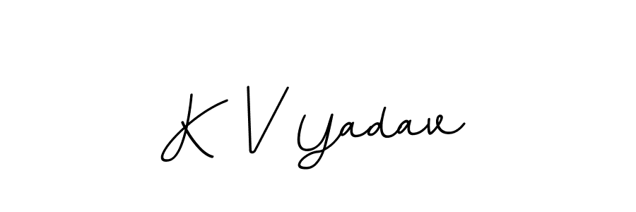 BallpointsItalic-DORy9 is a professional signature style that is perfect for those who want to add a touch of class to their signature. It is also a great choice for those who want to make their signature more unique. Get K V Yadav name to fancy signature for free. K V Yadav signature style 11 images and pictures png