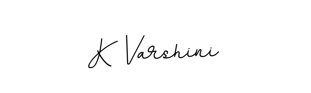 This is the best signature style for the K Varshini name. Also you like these signature font (BallpointsItalic-DORy9). Mix name signature. K Varshini signature style 11 images and pictures png