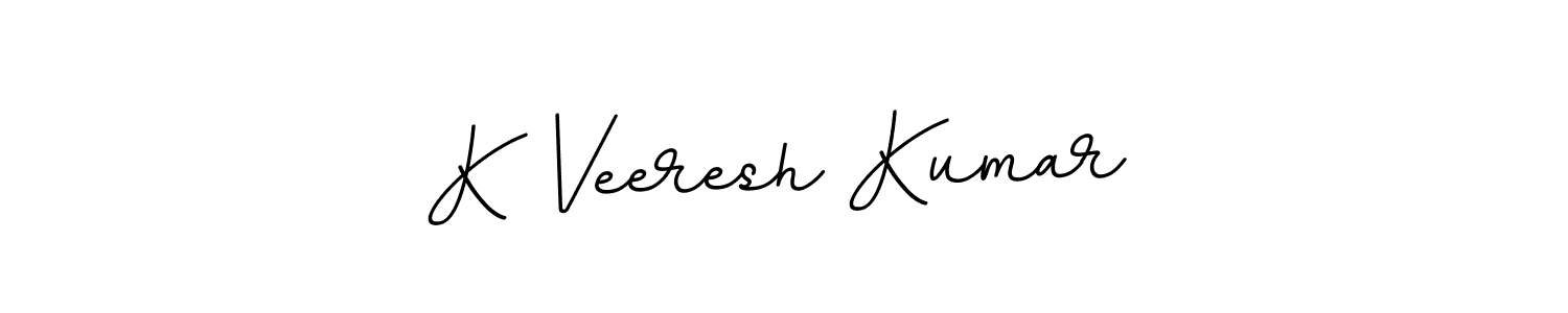 Design your own signature with our free online signature maker. With this signature software, you can create a handwritten (BallpointsItalic-DORy9) signature for name K Veeresh Kumar. K Veeresh Kumar signature style 11 images and pictures png