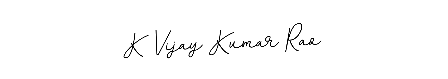 Design your own signature with our free online signature maker. With this signature software, you can create a handwritten (BallpointsItalic-DORy9) signature for name K Vijay Kumar Rao. K Vijay Kumar Rao signature style 11 images and pictures png